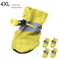 thumbnail image 1 of Botas Impermeables para Perros Pequeños - Zapatos Antideslizantes Reflectantes con Protección para Las Patas y Correas Ajustables, Paquete de 4 Botitas Amarillas para Mascotas, 1 of 7