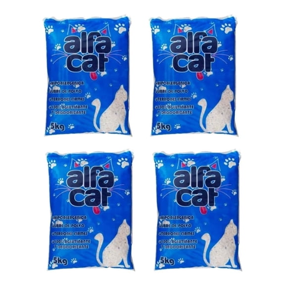 Arena Para Gato Alfa Cat De 24 kg