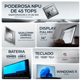 thumbnail image 2 of Laptop AI PC ASUS Vivobook 14 X1407QA Snapdragon X 16GB LPDDR5X 512GB SSD Pantalla 14" IPS FHD+ Copilot+ PC NPU 45 TOPS Windows 11 Teclado Ingles, 2 of 6