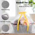 thumbnail image 3 of OIAHOMY - Cesta de regalo vacía con bolsas de regalo y cintas, cesta de cuerda para baby shower, ces, 3 of 7