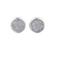 thumbnail image 3 of Minnieouse Pendientes redondos Llamativos Gotas para los oídos Galvanoplastia fina Incrustaciones de diamantes de imitación Espárragos para los oídos Ropa, zapatos y accesorios Miscelánea Blanco, 3 of 6