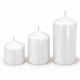 thumbnail image 1 of Set de 3 Velas Blancas Decorativas Centro de Mesa Navideño, 1 of 5