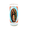 thumbnail image 1 of Veladora Big Virgen De Guadalupe Big Vela Doble Mecha Vaso de Vidrio Aroma a Coco, 1 of 6