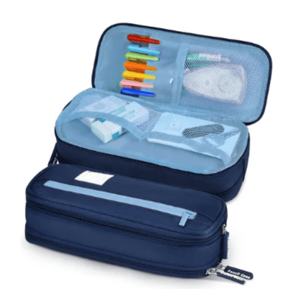 Estuche Xtellar Para Lapices De Gran Capacidad Estuches Escolares Color Azul