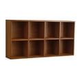 thumbnail image 1 of Estante colgante de madera para exhibición de cosméticos, mueble de almacenamiento con 8 cubos, para montaje en pared, multiusos, para decoración del, 1 of 9