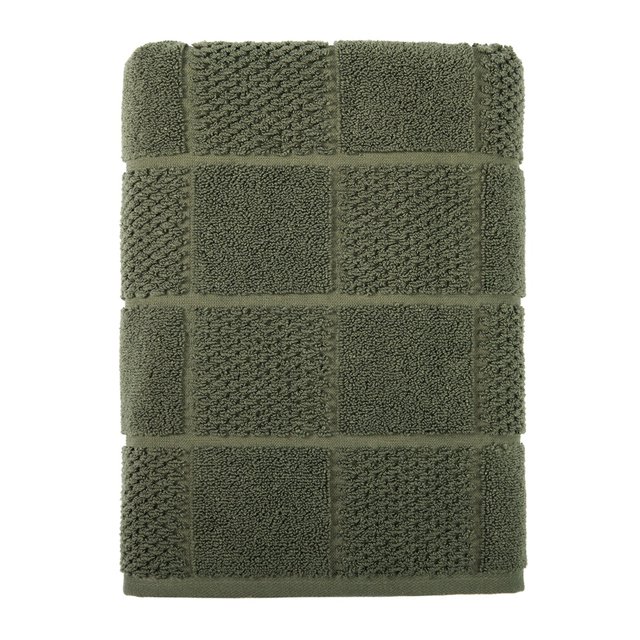 Toalla de Medio Baño Hometrends Embosada Verde Musgo