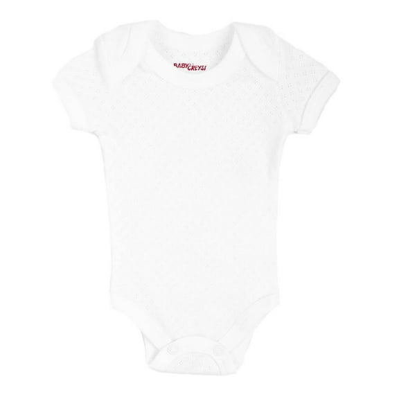 Pañalero Baby Creysi Unisex 3 Meses Calado Blanco