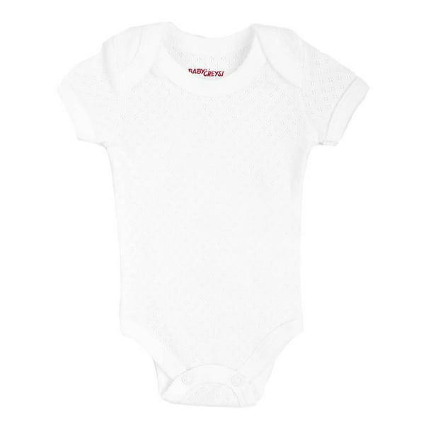 Pañalero Baby Creysi Unisex 12 Meses Calado Blanco