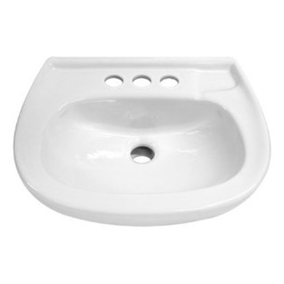 Lavabo Cato modelo Lucas de cerámica color blanco