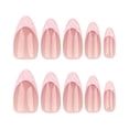 thumbnail image 2 of Uñas postizas a presión, regalos para mujeres, uñas cortas a presión, uñas postizas cortas con pegamento para uñas, pegamento reutilizable, 12 tamaños, parche para uñas, 2 of 5