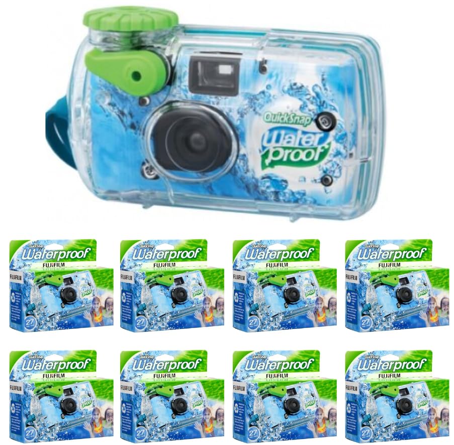 Cámara Fujifilm QuickSnap Impermeable 35mm Paquete de 8