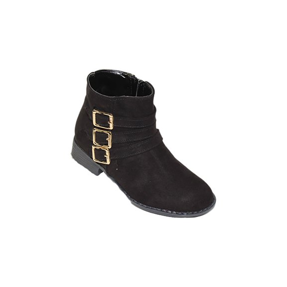 BOTIN CASUAL VESTIR LEON NIÑA NEGRO GAMUZA 2061