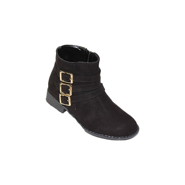 BOTIN CASUAL VESTIR LEON NIÑA NEGRO GAMUZA 2061