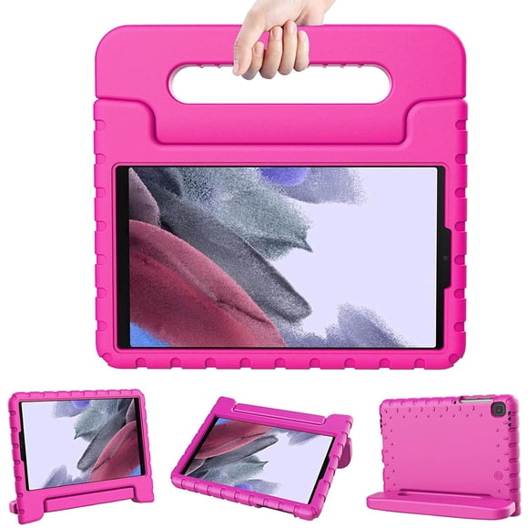 Paquete de Mica Hidrogel y Funda Para Galaxy Tab A7 Lite T220 Agarradera Rosa