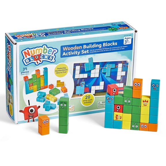 Set de bloques de madera para actividades hand2mind Numberblocks