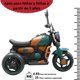 thumbnail image 5 of Moto Montable Eléctrica Retro Para Niños 3 Ruedas 6V Bluetooth Luces Música Desde 3 Años Hasta 25 Kg, 5 of 7