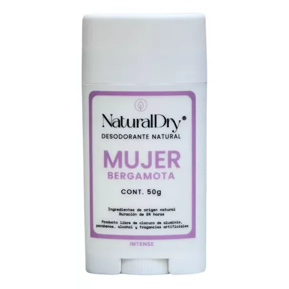 Desodorante Naturaldry Mujer Intense Bergamota en Barra 50g