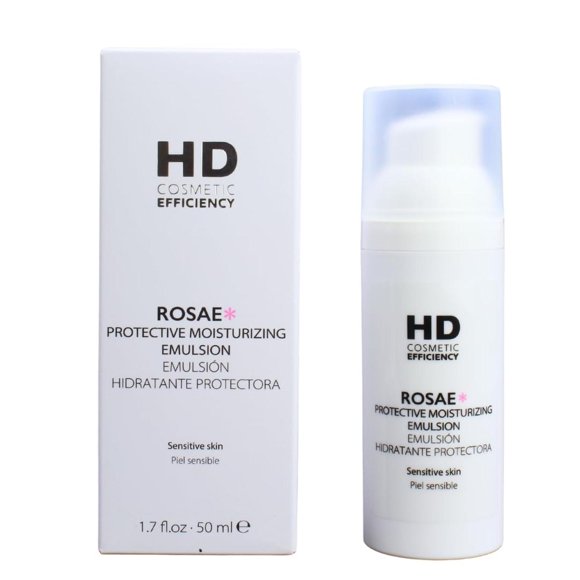 Emulsión Hidratante Protectora Hd Cosmetic Rosae Rosa Uso Diario para Piel con Rojeces