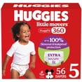 thumbnail image 1 of Pañales Huggies Little Movers HuggFit 360°, talla 5 (12-17 kg), 56, 1 of 9