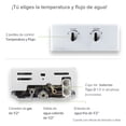 thumbnail image 3 of Boiler de Paso 1 Regadera 6Lts AVERA  C6LNAT Calentador de Paso Uso Exclusivo Gas Natural, 3 of 10