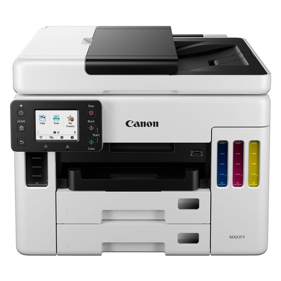 Multifuncional Canon Maxify GX7110 (6880C004AA) 4 en 1 con Sistema de Tanques de Tinta, Impresora, Copiadora, Escáner y Fax, Resolución Máxima de Impresión de 600 x 1200