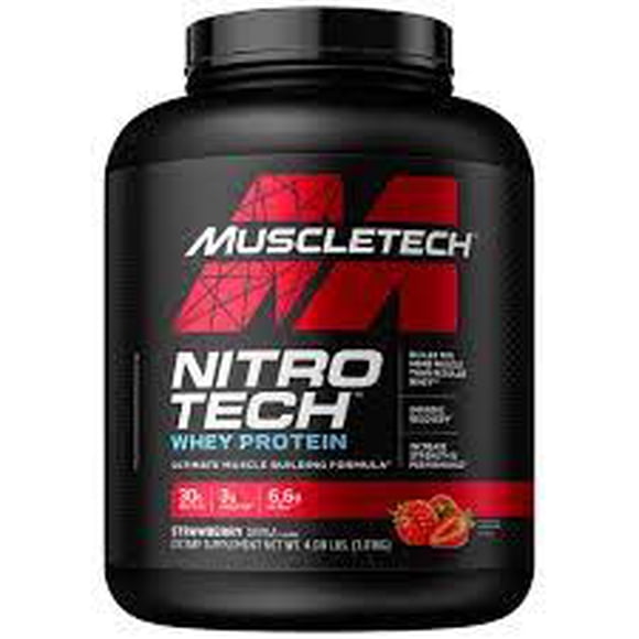 MUSCLETECH NITROTECH WHEY PROTEIN 4 LBS FRESA
