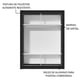 thumbnail image 4 of Ropero Closet Madesa Denver 2 Puertas Corredizas Negro/Blanco, 4 of 9