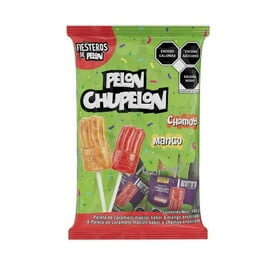 Dulce enchilado surtido Pelón Pelo Rico Chupelón sabor chamoy y mango 192 g
