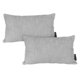 thumbnail image 1 of Cojin Riñonera Decorativa Rectangular Set de 2 Petra Gris, 1 of 4
