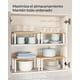 thumbnail image 3 of SONGMICS Organizadores de Cocina, Juego de 4 Estantes de Cocina, Apilables, Expandibles, Metal y Madera de Ingeniería, Negro y Natural, 3 of 6