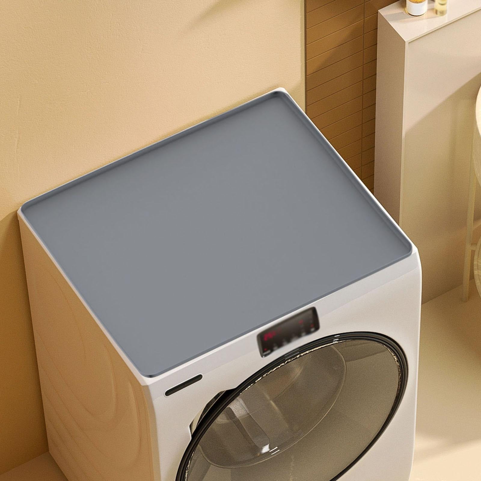 Protector de Lavadora Secadora Almohadilla de Silicona Tapete Protector Antideslizante para Lavadora Secadora Multiuso Adecuado para Hogar Alimentació gris