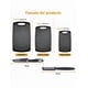 thumbnail image 4 of Kit  Xtellar 3 Tablas Picar Cortar 3 Tamaños Resistente Cocina Color Negro Juego tablas para picar 5pzas, 4 of 4