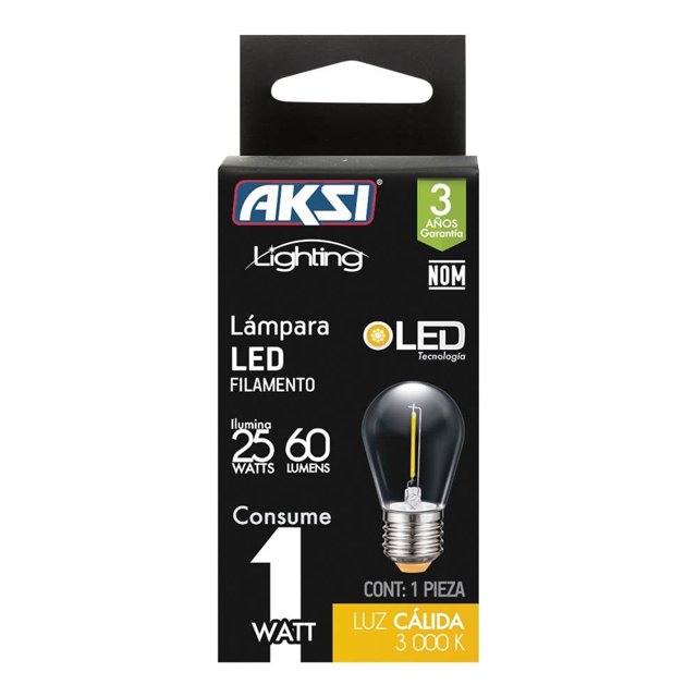 Foco Aksi Led 122212 Transparente LC Luz Cálida
