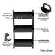 thumbnail image 3 of Carrito Organizador Multiusos 3 Niveles Ruedas 360 De Metal, Blanco, 3 of 5