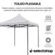 thumbnail image 2 of Carpa Toldo Plegable Reforzado 3x3 Lona Impermeable Acero In, 2 of 8