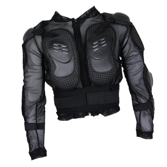 Chaqueta de armadura Inteprter Protección cuerpo completo Esquí Carreras de motos Negro