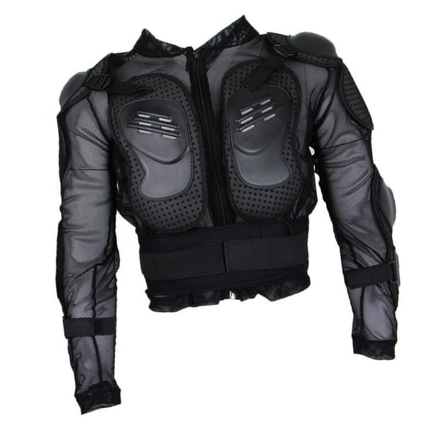 Chaqueta de armadura Inteprter Protección cuerpo completo Esquí Carreras de motos Negro