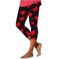 thumbnail image 3 of TaTaai Valentine's Day Pattern Stretchy Elastic Women Tight Fit Yoga Pants High Waisted Non-see-through Breathable Workout Running Casual Full Length Leggings Gift, 3 of 5