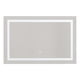 thumbnail image 1 of Espejo con luz LED KingsHouse rectangular Encendido Touch Baño Pared blanco 100x3.5x65 cm, 1 of 8