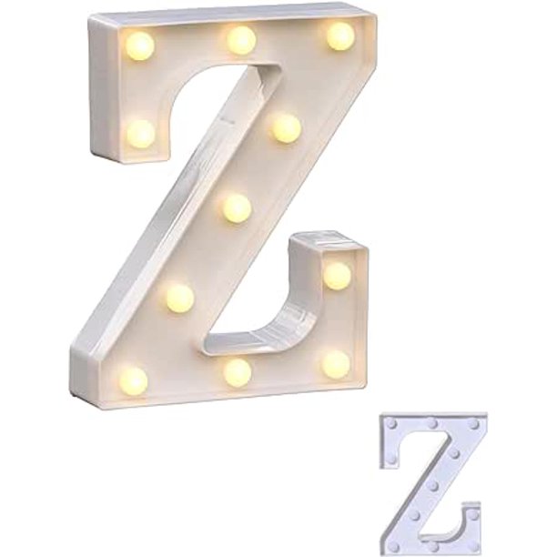 Letra Z Bluelander con Luz LED