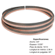 thumbnail image 1 of Sierra Cinta Bimetálica Maraga 3/4" x .035" x 93" (2.36 m) 10/14 TPI para Corte de Metal y Acero, 1 of 1