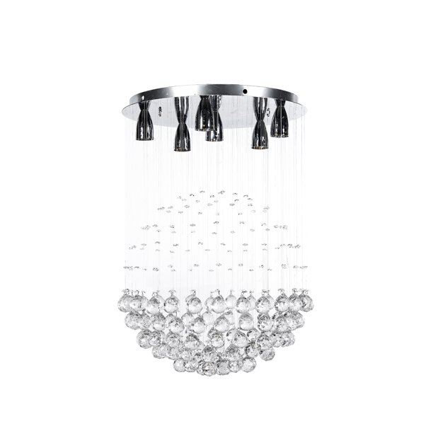Candil de Cristal Cortado Gamalux Williams Krystal Esfera de 6 Luces