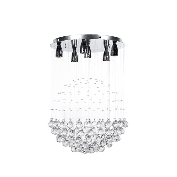 Candil de Cristal Cortado Gamalux Williams Krystal Esfera de 6 Luces