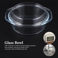thumbnail image 3 of Glass Casserole with Lid Covered Glass Casserole Dish with Handles Microwave Safe Glass Bowl, 3 of 5