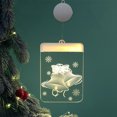 thumbnail image 1 of Luces de hilo de Navidad LED - Faroles de acrílico con 10 LED blancos cálidos para decoración navideña interior, fiesta, boda, árbol y escaparate, 1 of 2