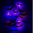 thumbnail image 3 of Three-dimensional Halloween LED Night Light Bats Holiday Party Window Display Garage Decoration PVC Flash Wall Stickers, 3 of 5