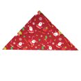 thumbnail image 4 of Greeniant Toalla de saliva para mascotas de Navidad, pañuelo de animales pequeños, bufanda, babero, accesorio de decoración para fiestas, regalo, rojo Ropa para mascotas papa noel rojo, 4 of 6