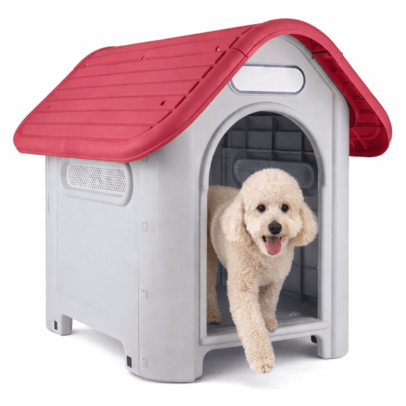 Casa para Perro Ajolopet Tamaño Chico a Mediano Roja