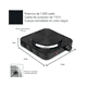 thumbnail image 4 of Parrilla Eléctrica De Disco 1 Quemador Portatil 5 Niveles Malubero Negro, 4 of 5