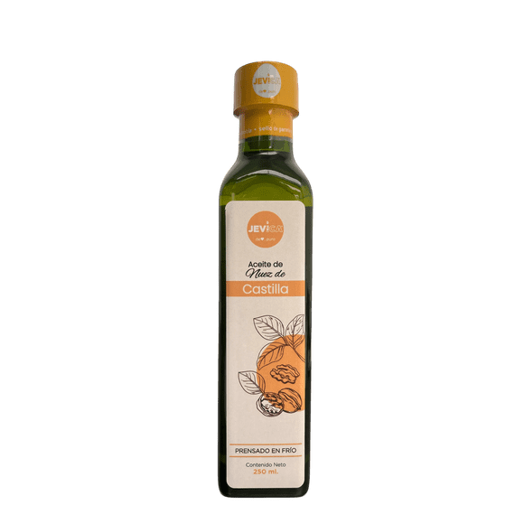 Aceite de Nuez de Castilla Jevica Botella de 250 mililitros